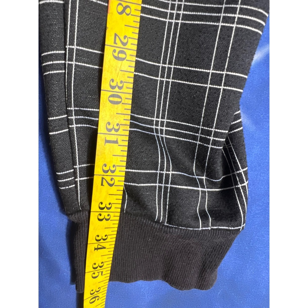 Liverpool Los Angeles Black White Plaid Jogger Pants Zip Pocket Size 4/27 - Picture 5 of 7
